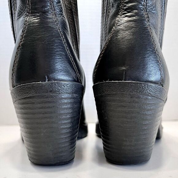 b.o.c Leather Black Boots 7.5 - Picture 6 of 13